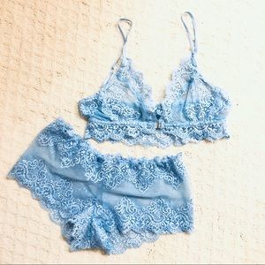 FREE PEOPLE ONLY HEARTS LINGERIE SET